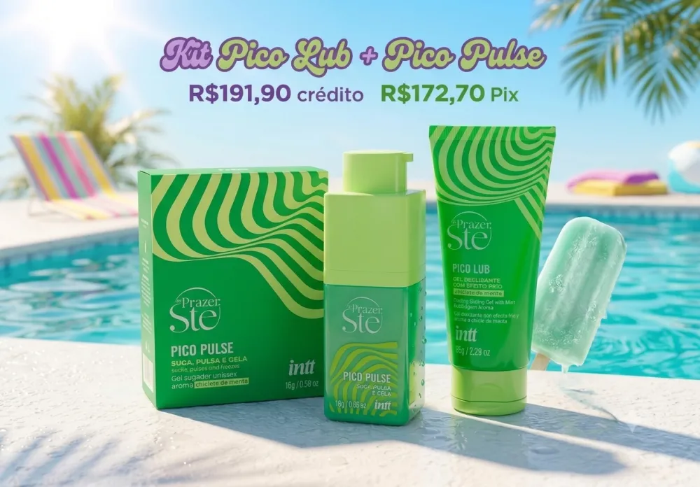 Kit Pico Lub + Pico Pulse Chiclete de Menta